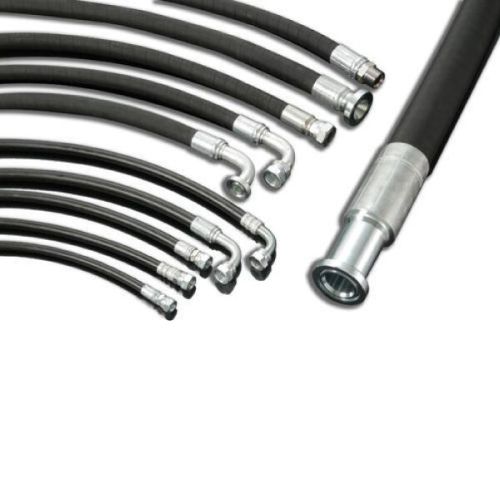 High Round HYDRAULIC HOSE PIPES, For Industrial Use, Tractor Use, Fluid Type : OIL