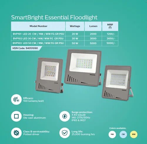 Aluminum LED Flood Light, Power : 30 Watt