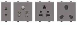 Polycarbonate Electrical Power Socket, Voltage : 220 V