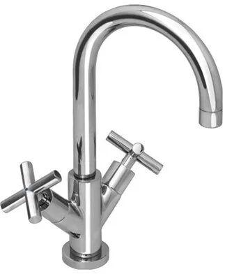 Chrome Polish Brass Centre Hole Basin Mixer