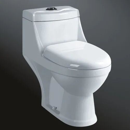 Ceramic Western Toilet, For Bathroom Fitting, Color : White