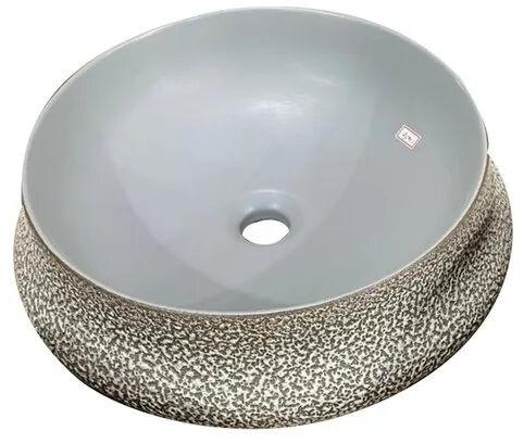 Plain Ceramic Table Top Wash Basin, Shape : Round