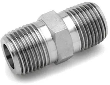 Brass Hex Nipple, Color : Silver