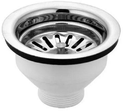 Round Stainless Steel Sink Waste Coupling, Packaging Type : Box