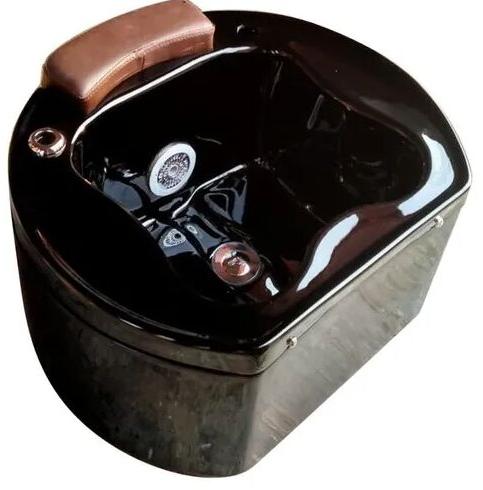 Fiber Glass Black Pedicure Jet Tub, Shape : Round