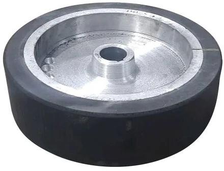 Contact Rubber Wheel, Color : Black Silver