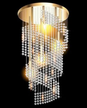 Metal LED Hanging Crystal Light