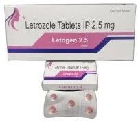 Letrozole Tablets, Packaging Type : Strip, Packaging Size : 1X5X10
