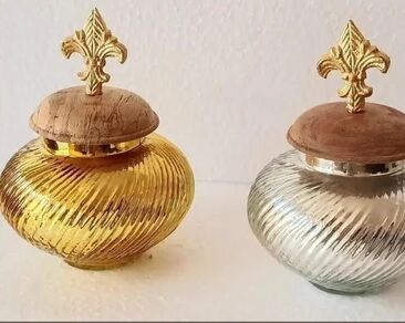 Glassykart Glass Dry Fruits Jar, For Home, Shape : Oval