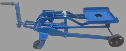 Mild Steel Paint Coated Gearbox Jack, Color : Blue