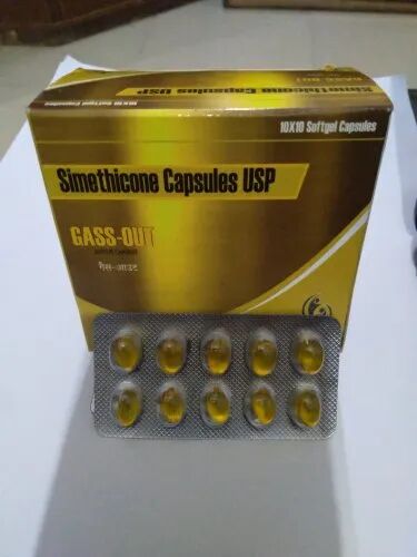 Simethicone Capsule, Packaging Size : 10x10