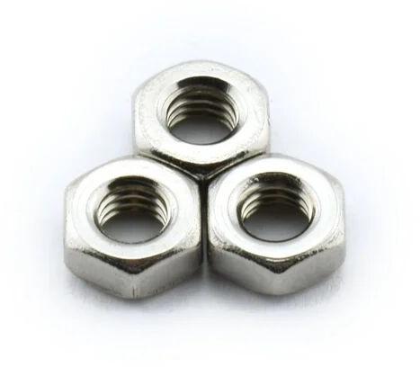 SS/MS/carbon Steel Galvanized Nut, Color : Silver