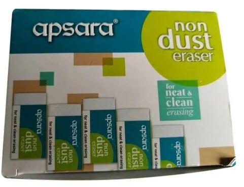 Rubber Non Dust Eraser, Color : White