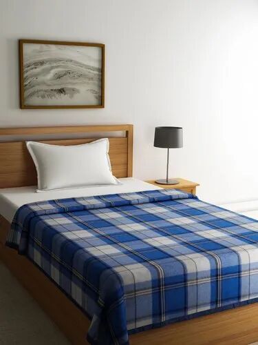 Assorted Checks Raymond Woolean Blanket, Size : Single