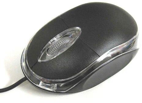 Plastic Terabyte Computer Mouse, Color : Black