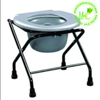 Commode Stool, Color : Black Gray