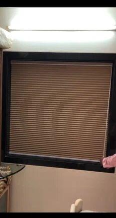 PVC Duette Blinds, Color : Dark Coffee