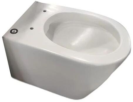 Ceramic Wall Hung Toilet, Shape : Elongated