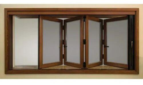 UPVC Folding Window, Color : White