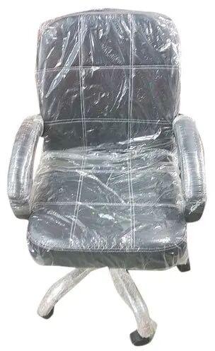 Leather Revolving Chair, Color : Black