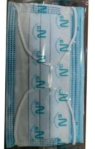 Non Woven Disposable Face Mask, For Anti Dust, Color : Blue