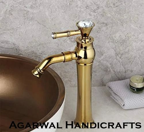 Golden Agarwal Handicrafts Brass Designer Mixer Tap, For Bathroom Fitting