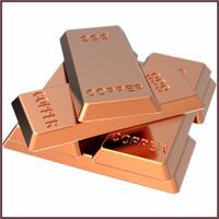 Copper Ingots, Purity : 99.97%