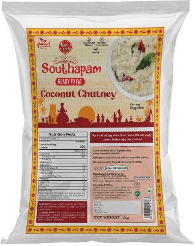 White Paste Coconut Chutney, For Cooking, Packaging Type : Pouch