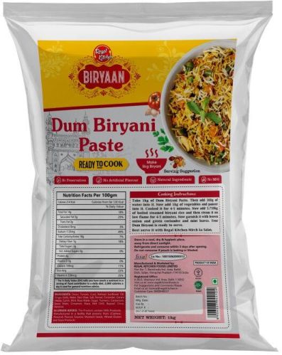 DUM BIRYANI PASTE, Certification : ISO 9001:2008 Certified