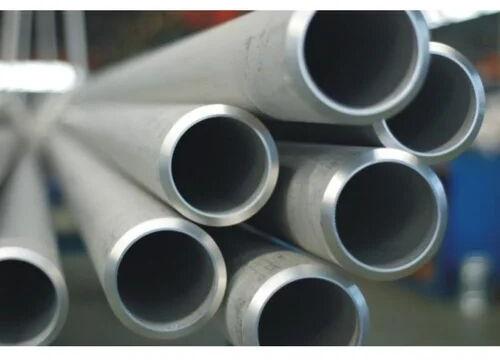 Metallic Gray Stainless Steel Bright Annealed Tubes, Shape : Round