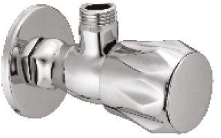 Hit Collection Brass Angle Valve, For Water Fitting, Color : Silver