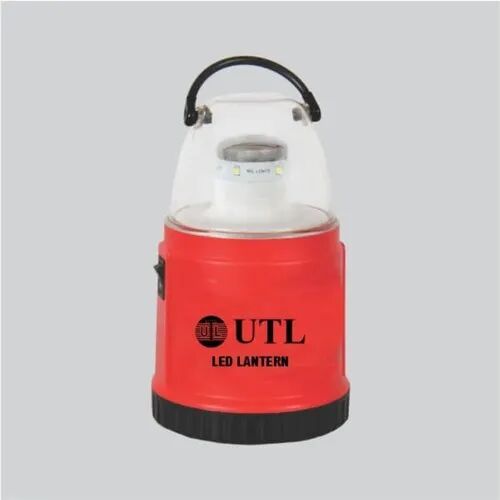 3.7V 4400mAh Li-ion Battery ABS PC Mini LED Lantern, Color : Red White