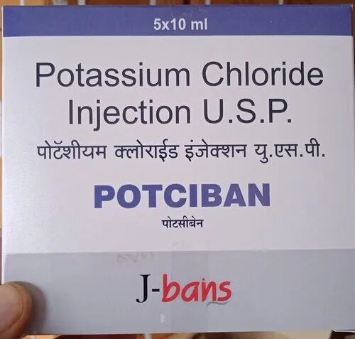 POTCIBAN Potassium Chloride Injection, Packaging Type : AMPOULES