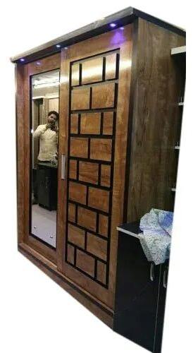 Wooden Sliding Wardrobe, Size : 6*6.5 Feet