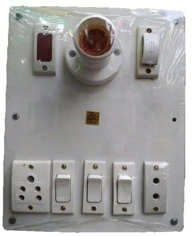 Rectangle Electrical White Switch Board