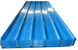 Color Coated Metal Roofing Sheet, Color : White, Green, Blue, Grey