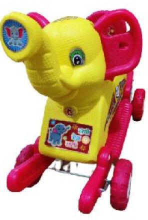 Oh Baby Plastic Elephant Function Running Rideon Amazing Color Rocking Toy