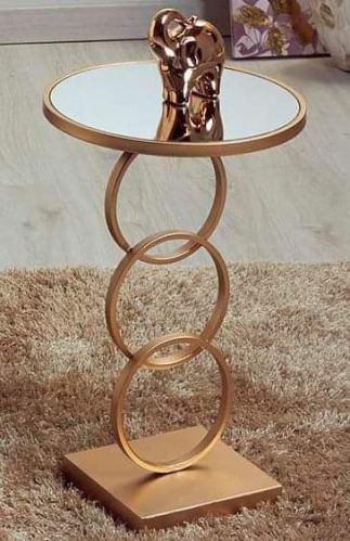 Custom Polished Steel Printed Round Table, For Home, Feature : Rust Proof