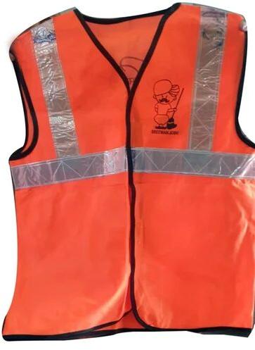 Polyester Plain Industrial Safety Jacket, Size : Medium