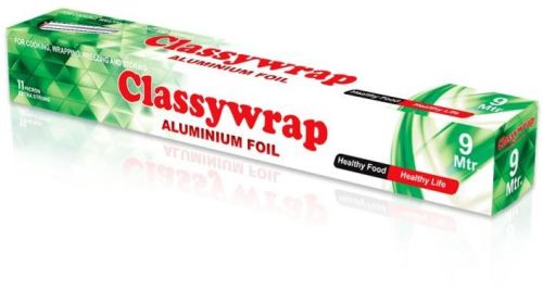 Silver Classywrap 9 Meter Aluminium Foil, For Packing Food, Packaging Type : Paper Box