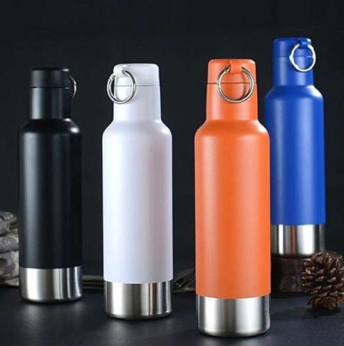 Round EL-DWR-12 Stainless Steel Water Bottle, Storage Capacity : 500ml