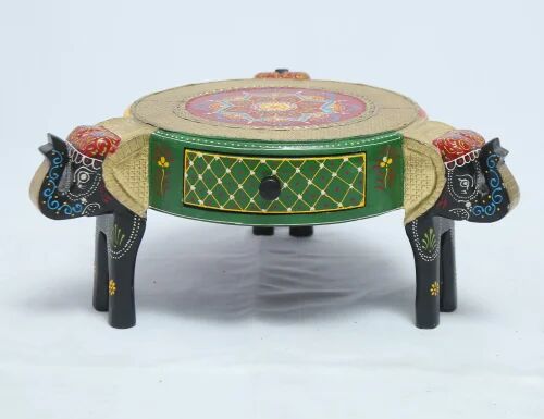 Wood Chowki, Size : 20lx20wx9h Inch