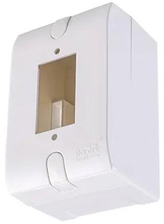 Modular PVC Switch Box, Color : White
