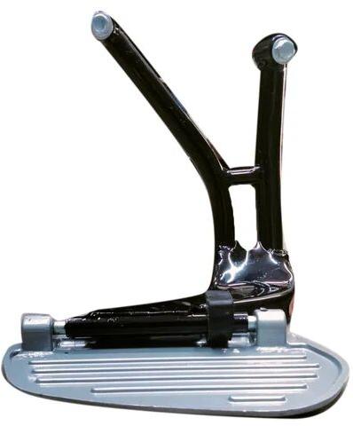 Two Wheeler Footrest Rod, Color : Silver Black