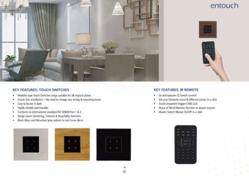 L&T Englaze Modular Touch Switch