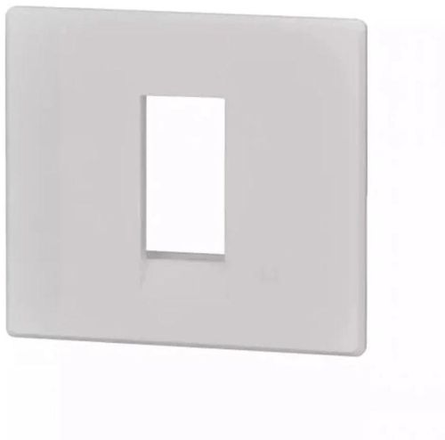 L&T Englaze Snow White Modular Cover Plate