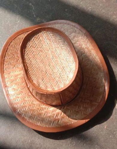 Brown Bamboo Cowboy Hat, For Riding, Style : Classy