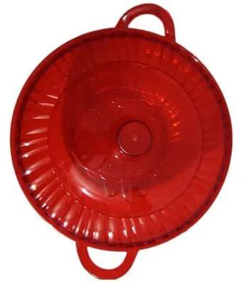 Red Plastic Food Bowl