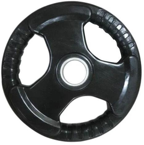 Color Coated 5 Kg Rubber Weight Plate, Shape : Round