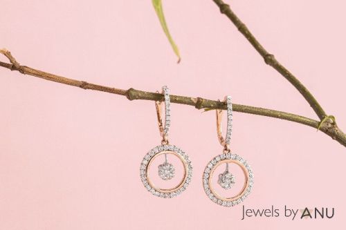 Solid Gold Handmade Diamonds Timeless Hoops Earrings